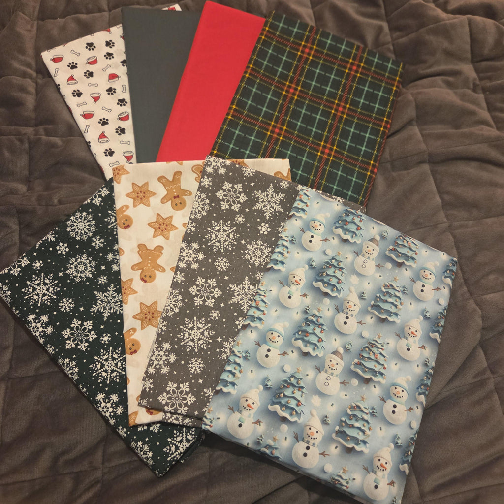 Handmade Cotton Christmas Scrunchies